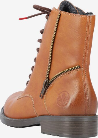 Rieker Lace-Up Ankle Boots in Brown