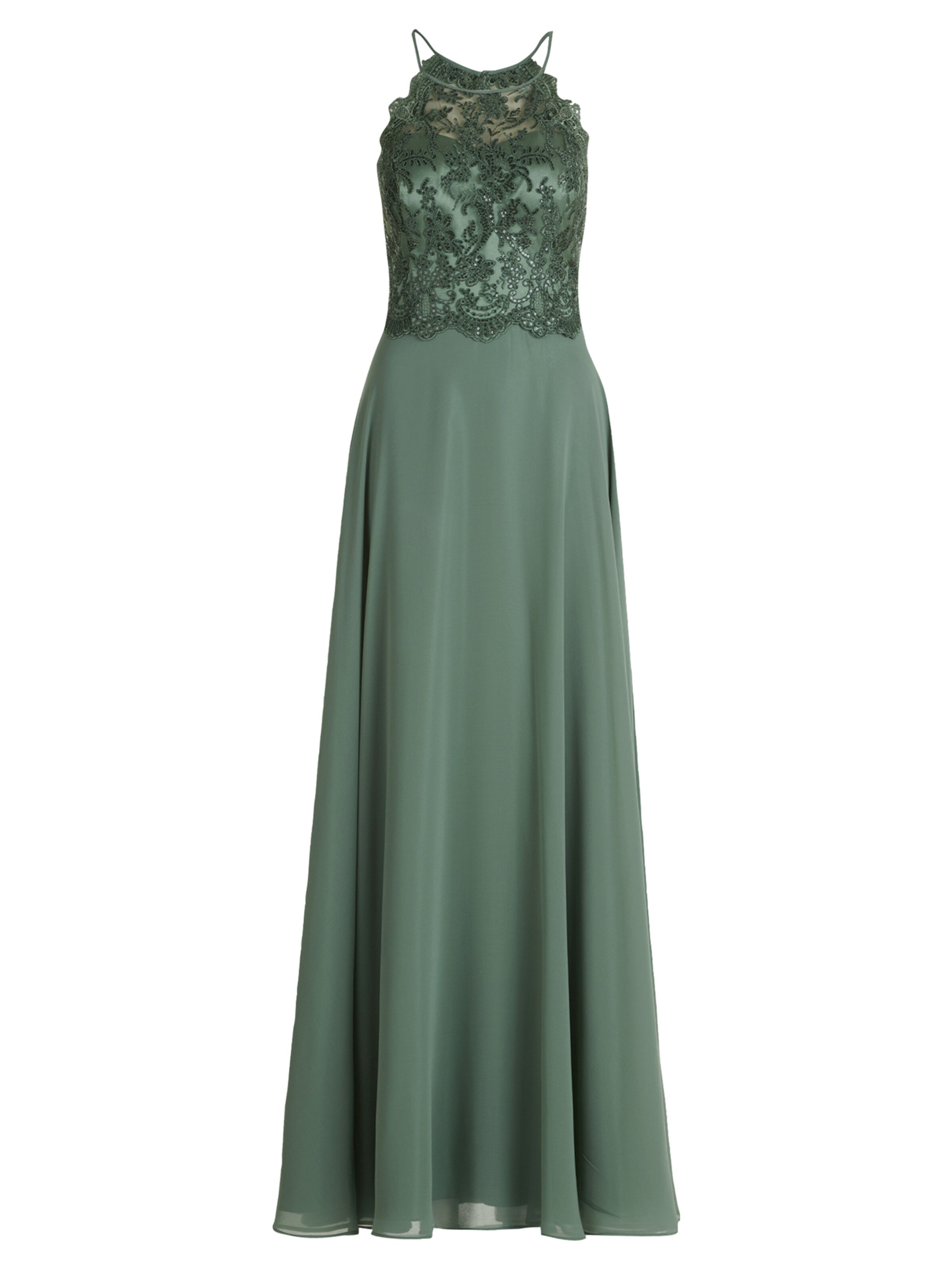 Abito da sera di Vera Mont in verde: frontale