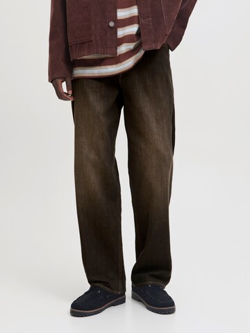JACK & JONES Baggy Τζιν 'JJIALEX JJORIGINAL' σε μαύρο: μπροστά