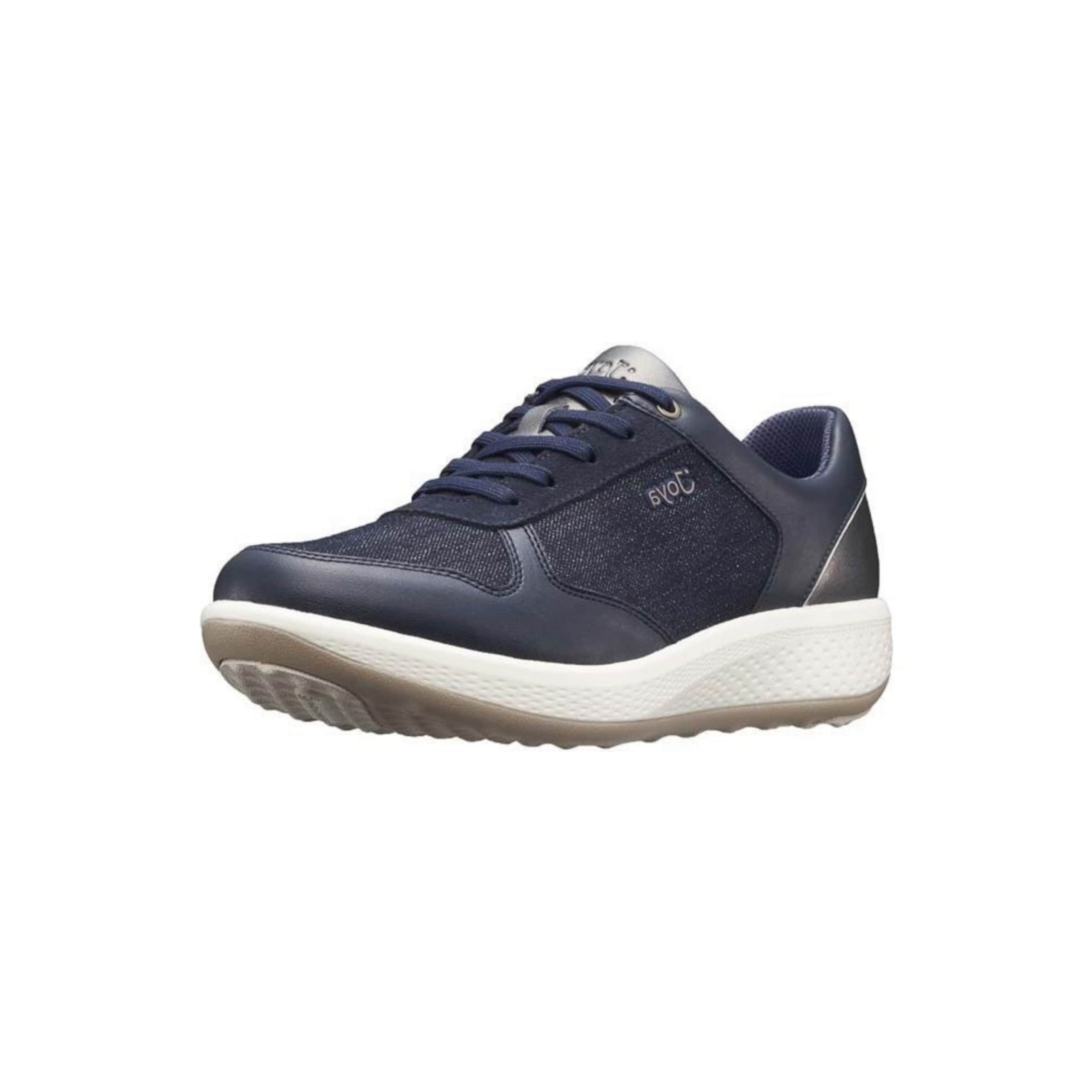 Joya Platform trainers 'BRITT' in Blue: front