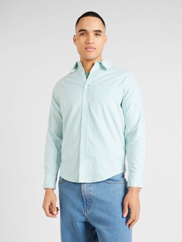 AÉROPOSTALE Regular fit Button Up Shirt in Green: front