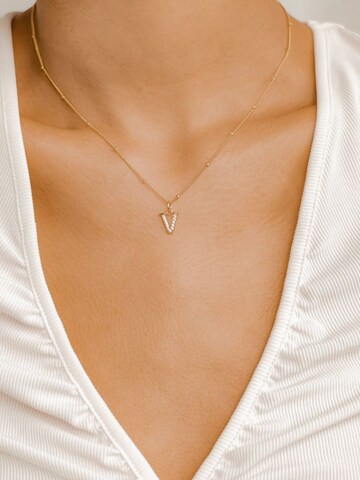Hey Happiness Kette 'Letter V'‌‌‌‌‌ in Gold
