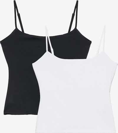 Pull&Bear Toppi koossa XS värissä musta / valkoinen, Tuotenäkymä