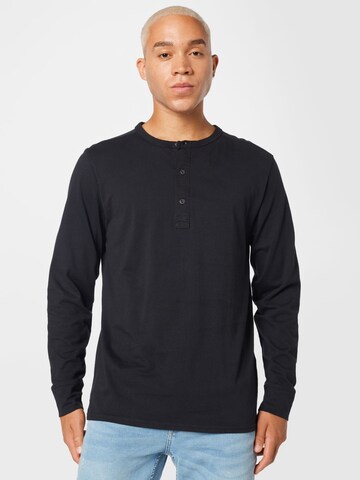 Tricou de la SELECTED HOMME pe negru: față