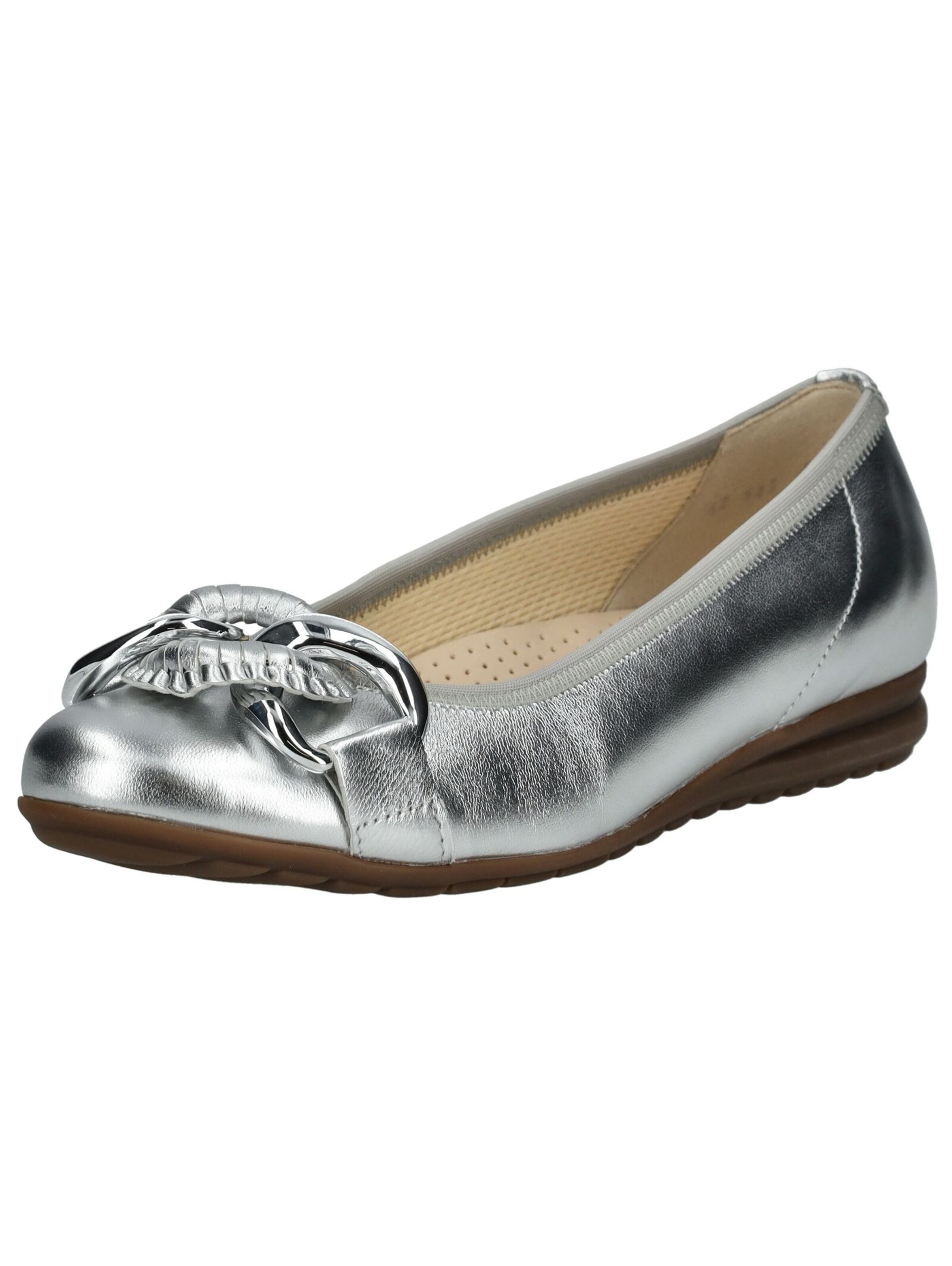 Ballerina di GABOR in argento: frontale