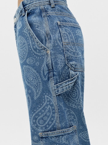 Pull&Bear Wide leg Jeans in Blue
