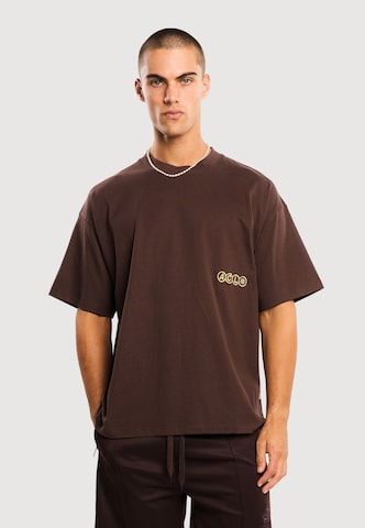 Maglietta 'Del Sol ' di Another Cotton Lab in marrone: frontale