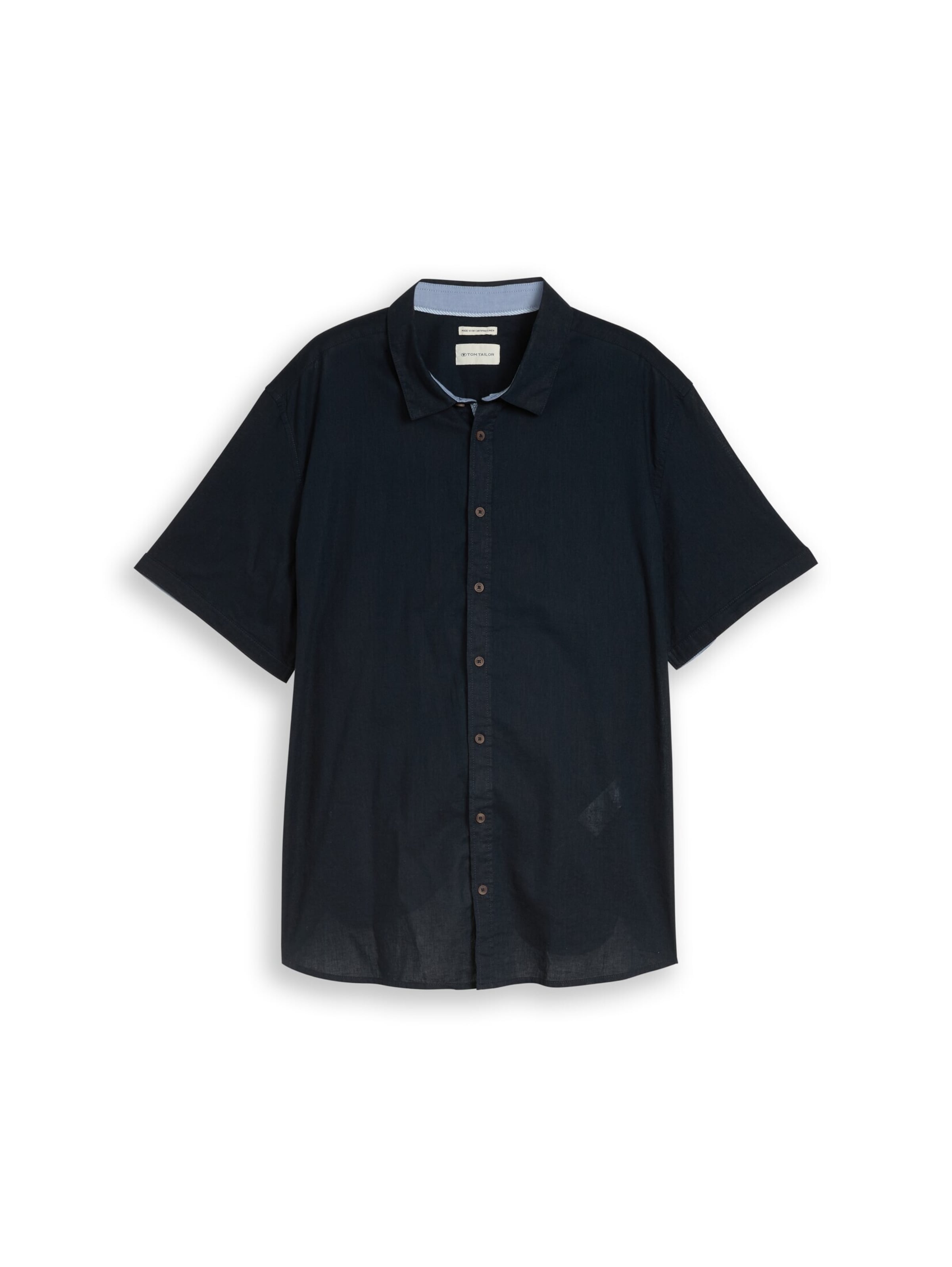 TOM TAILOR Men + Button Up Shirt in Blue: front