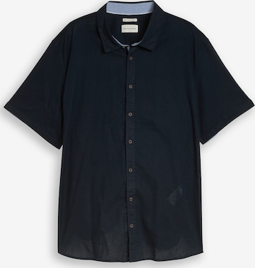 TOM TAILOR Men + Button Up Shirt in Blue: front