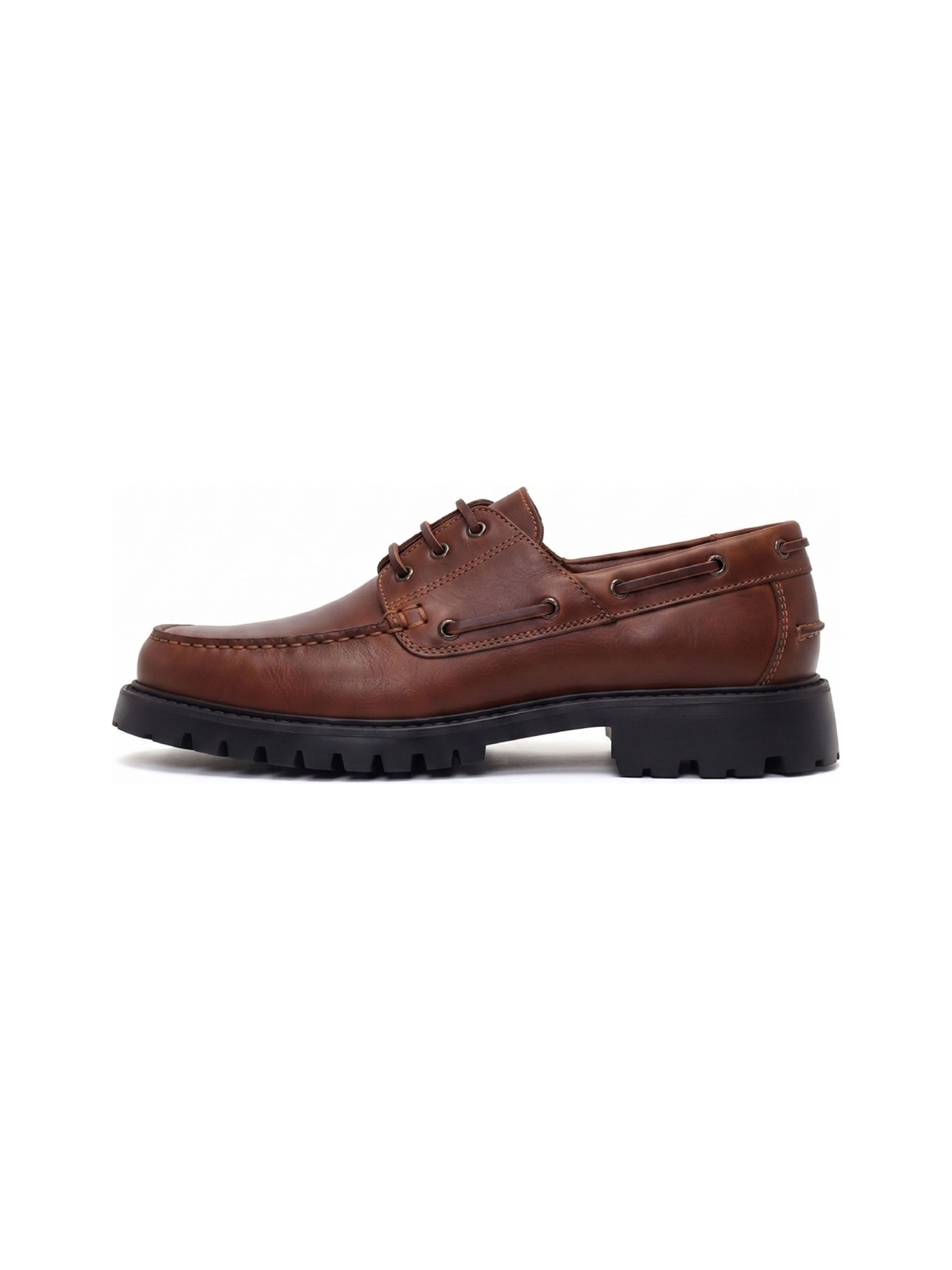 Derimod - Zapatos con cordón en marrón: frente