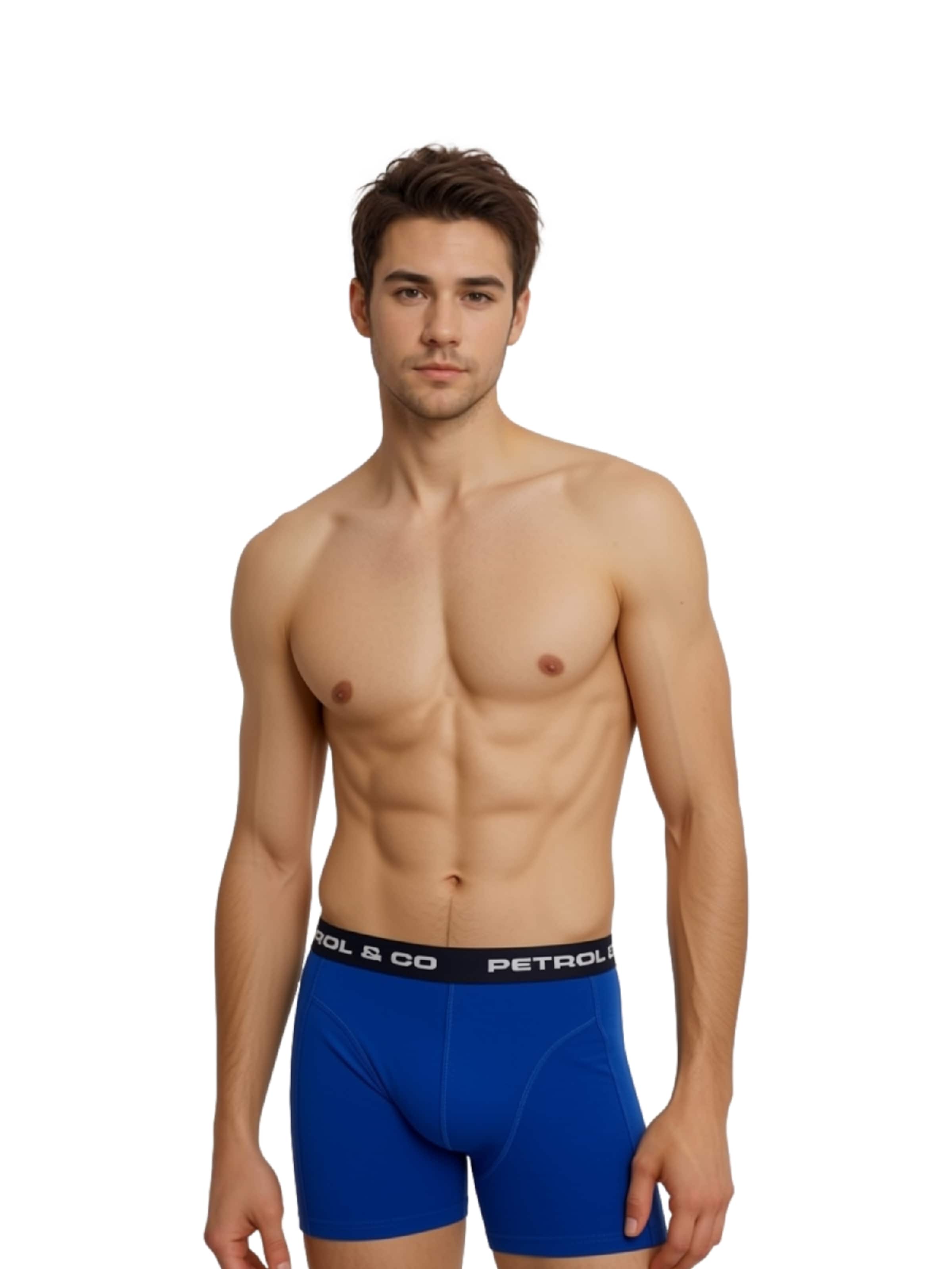 Petrol Industries Boxershorts in Blauw: voorkant
