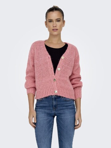 Cardigan 'Minni' ONLY en rose : devant