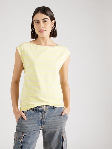 T-shirt ESPRIT en jaune : devant