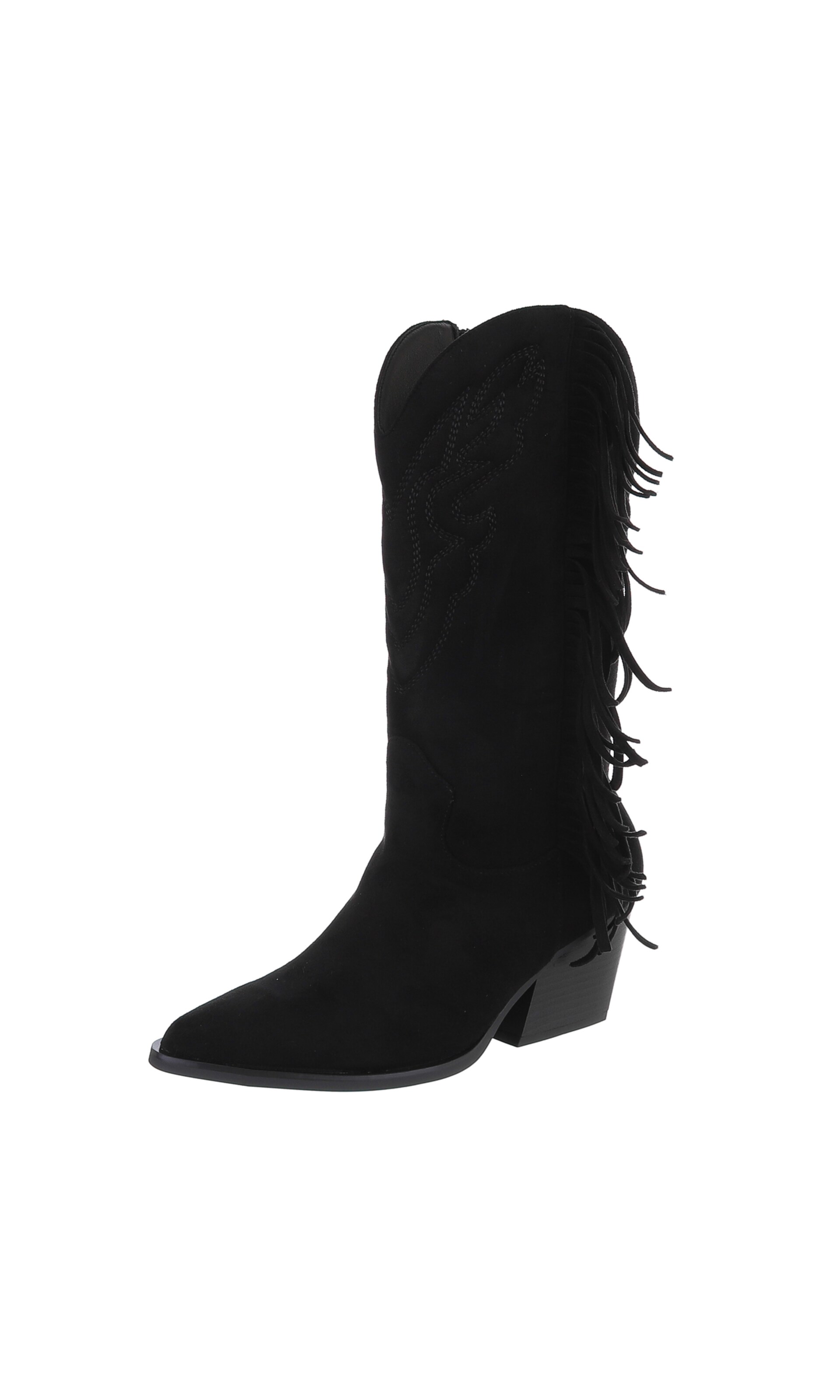 Ital-Design Boots in Schwarz: Vorderseite
