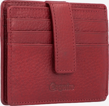 Esquire Oslo Kreditkartenetui RFID Leder 10 cm in Rot