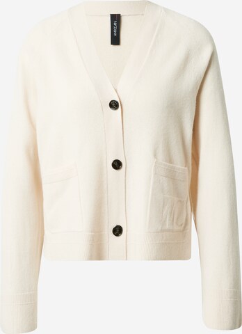 Marc Cain Gebreid vest in Beige: voorkant