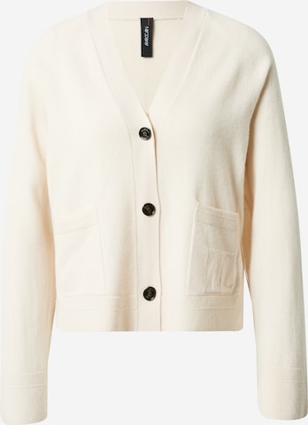 Marc Cain Gebreid vest in Beige: voorkant