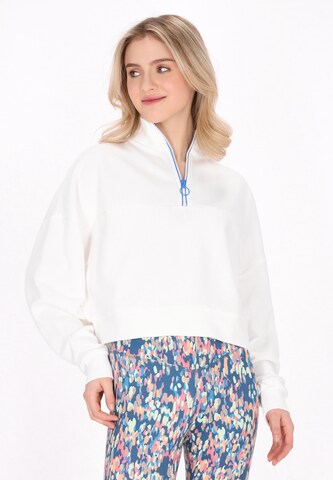 myMo ATHLSR Sweatshirt 'Back To School' in White: front