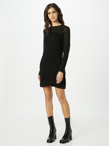 Calvin Klein Knitted dress in Black: front