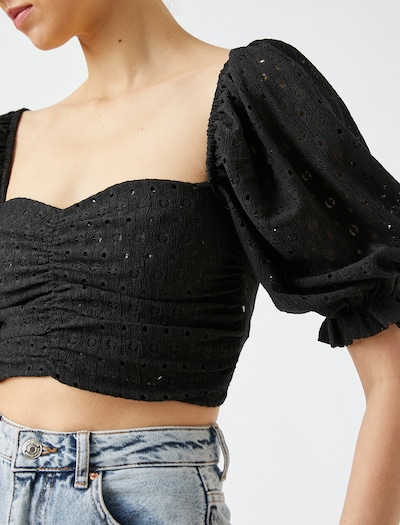 Koton Bluse in schwarz, Produktansicht