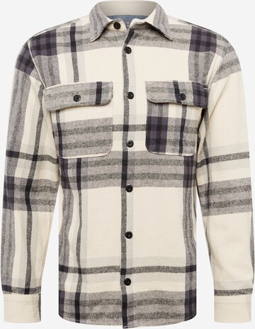JACK & JONES Regular fit Button Up Shirt 'DARREN' in Beige: front