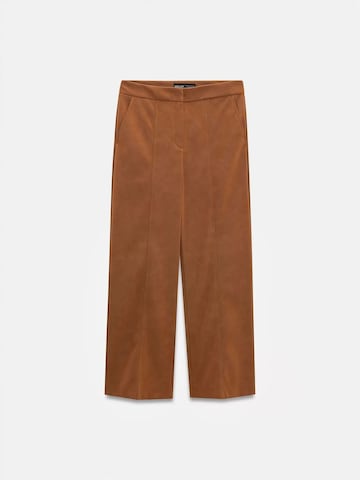 Dilvin Wide leg Trousers in Brown: front