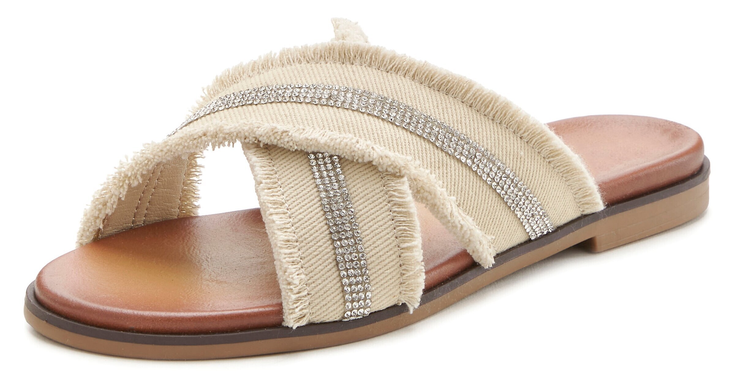 VIVANCE Mules in Beige: front