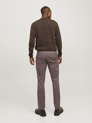 JACK & JONES Slimfit Hose 'JJMarco Bowie' in Lila
