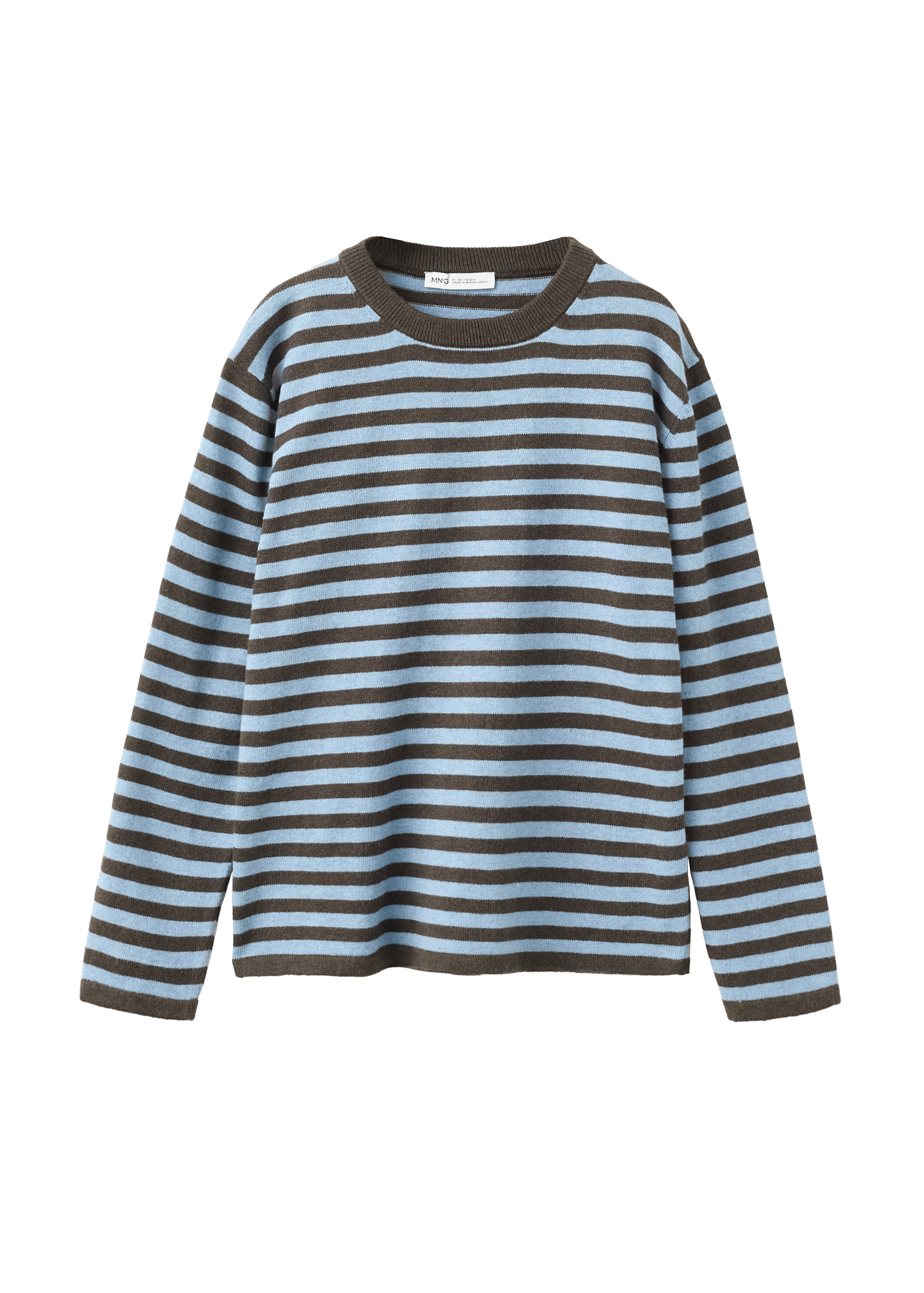 MANGO KIDS Пуловер 'WALLY' в кафяво: отпред