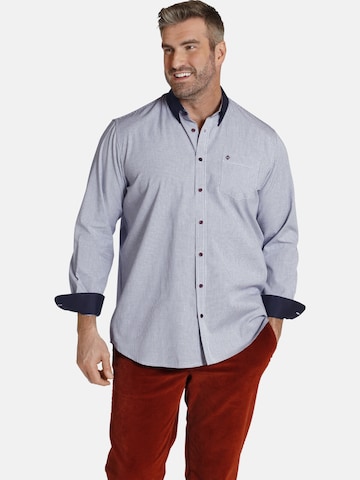 Charles Colby Comfort fit Button Up Shirt 'Duke Arawn' in Blue: front