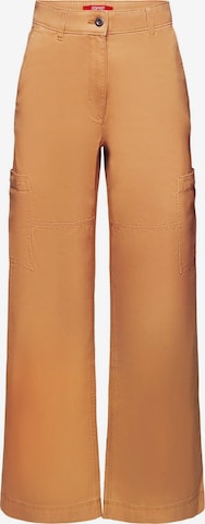 Wide Leg Pantalon cargo ESPRIT en marron : devant