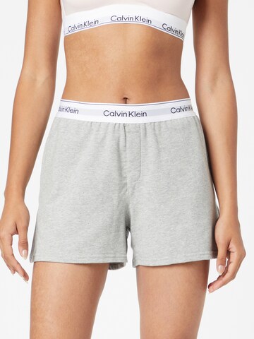 Calvin Klein Underwear Панталон пижама в сиво: отпред