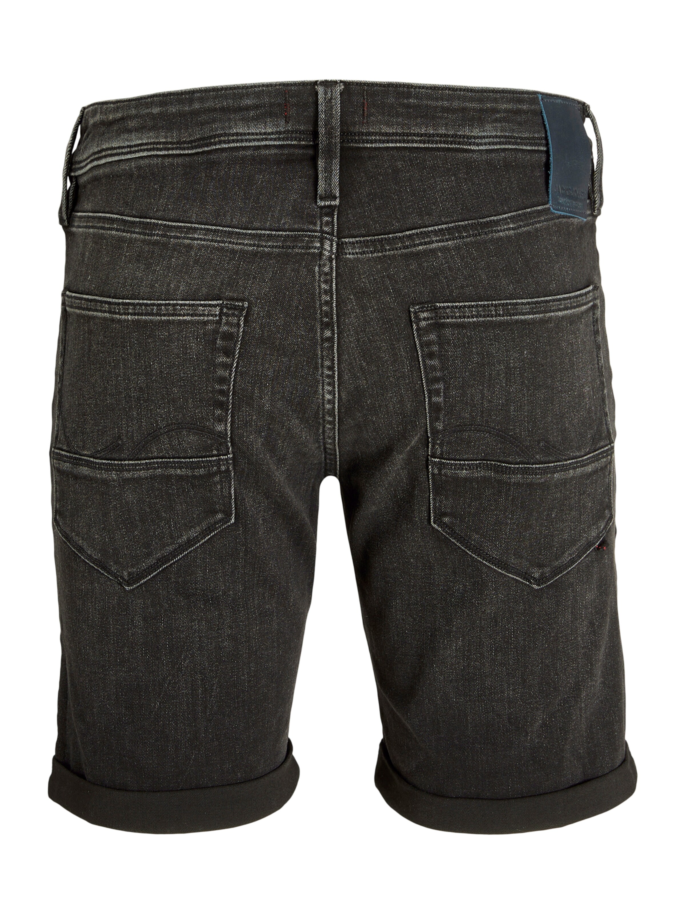 JACK & JONES Slimfit Farkut 'JWHRICK JJFOX' värissä musta: takapuoli