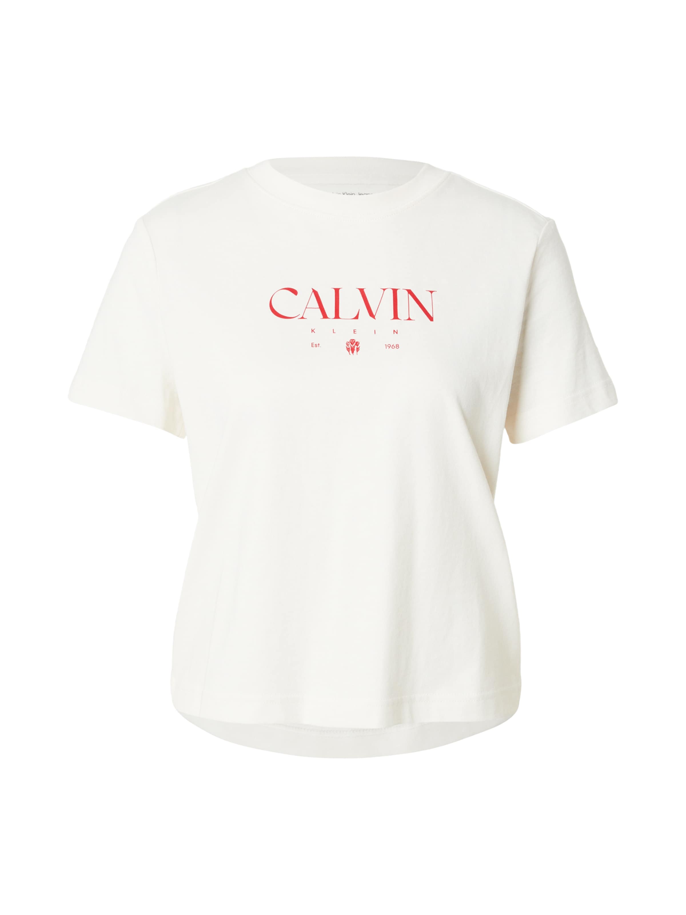 Tricou 'CONCEPT' de la Calvin Klein Jeans pe alb: față