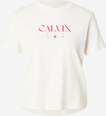 Calvin Klein Jeans Μπλουζάκι 'CONCEPT' σε λευκό: μπροστά