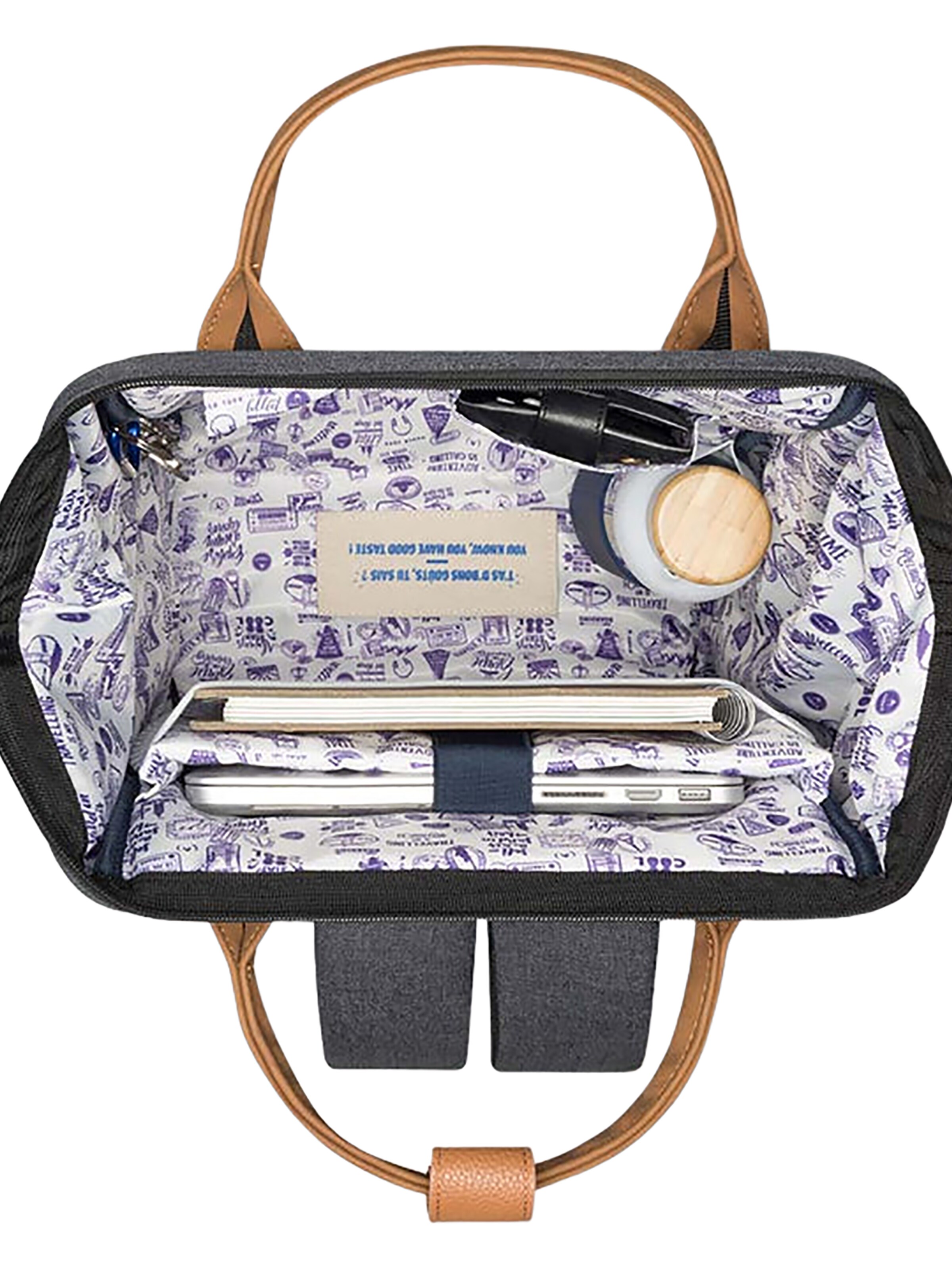 Cabaia Rucksack 'Londres M'‌‌‌‌‌‌‌‌‌ in Grau