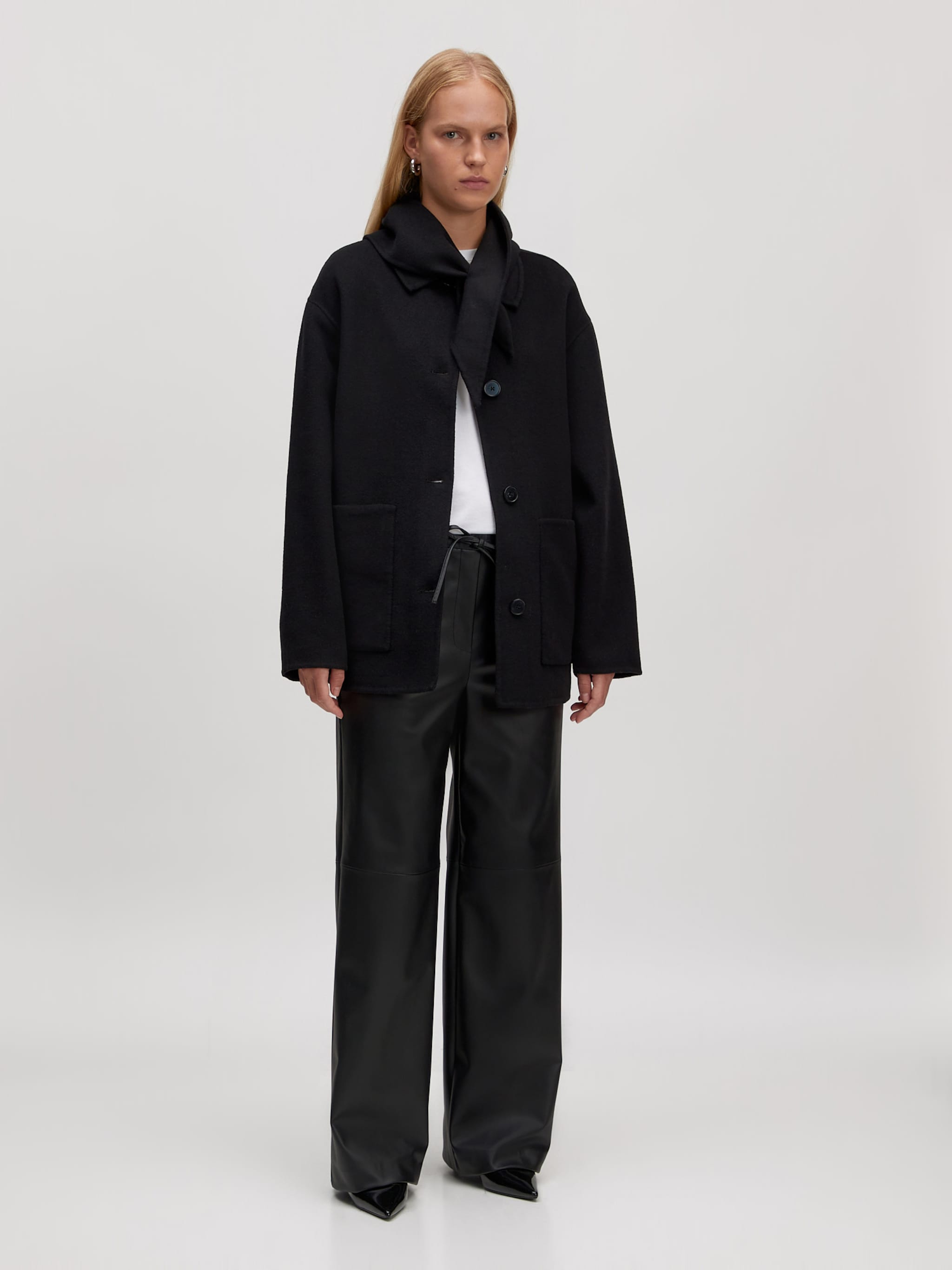 EDITED Producten Tussenjas 'Karli Wool' Zwart
