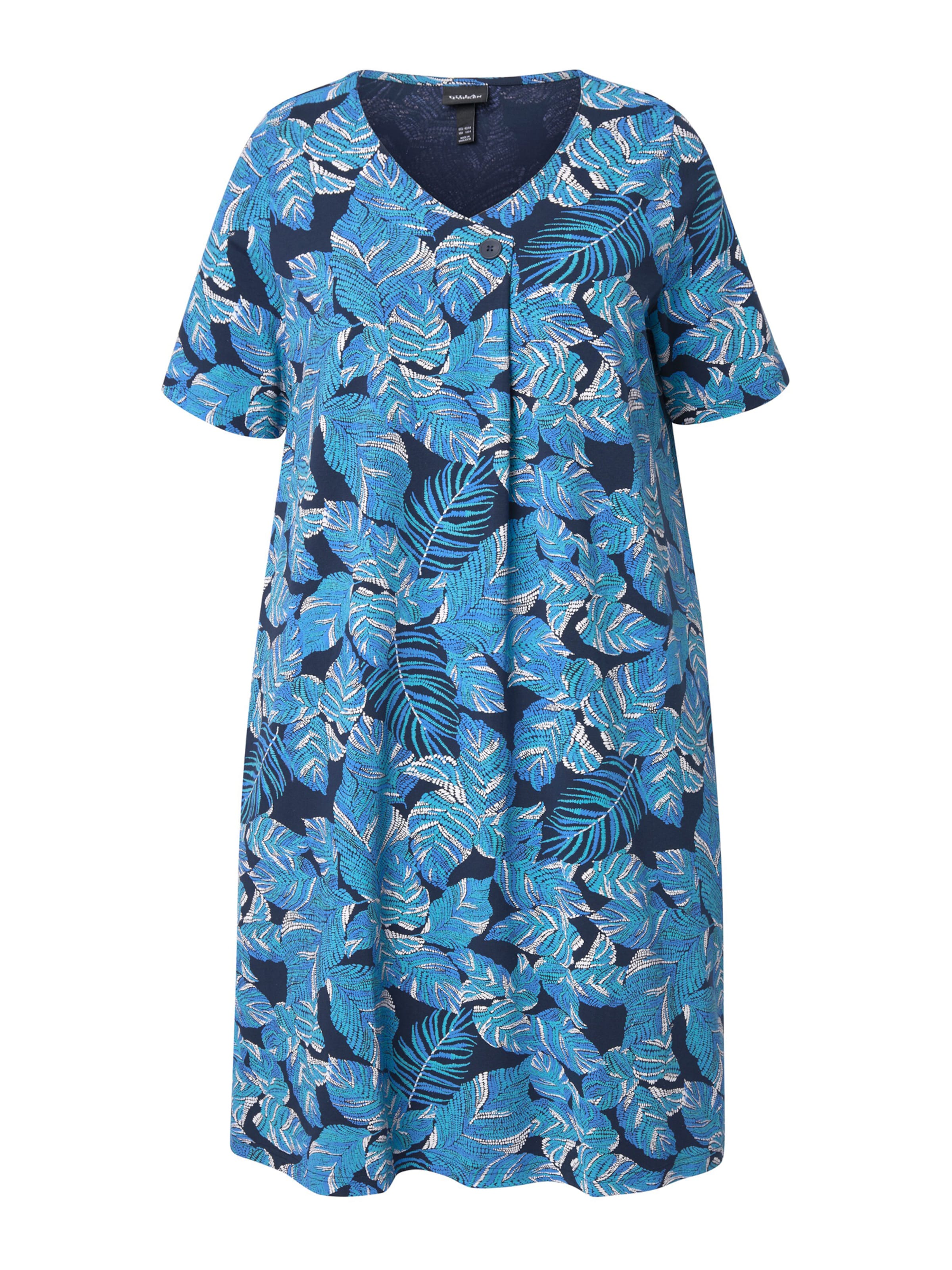 Ulla Popken Jurk in Blauw: voorkant