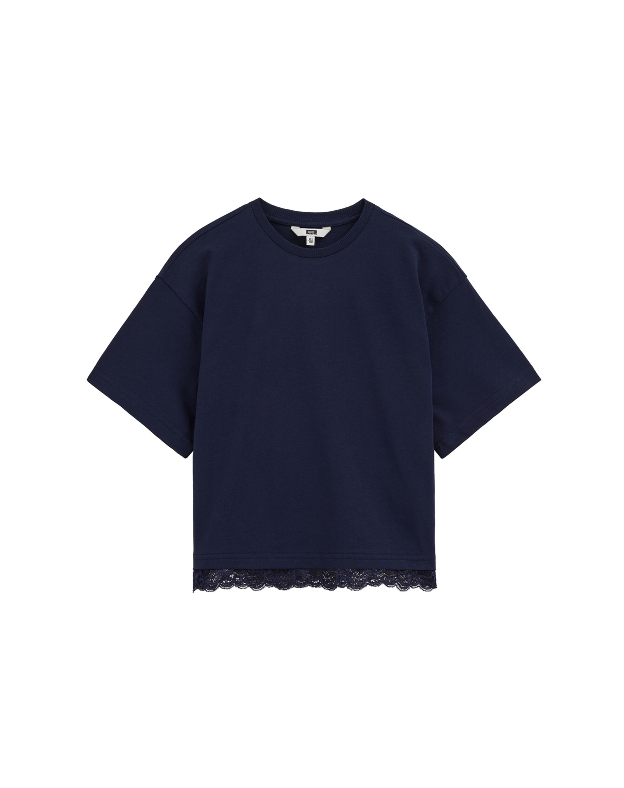 WE Fashion Футболка 'Meisjes' в Синий: спереди