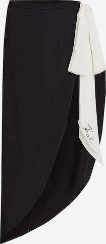 Karl LagerfeldRučnik za plažu - crna boja: prednji dio