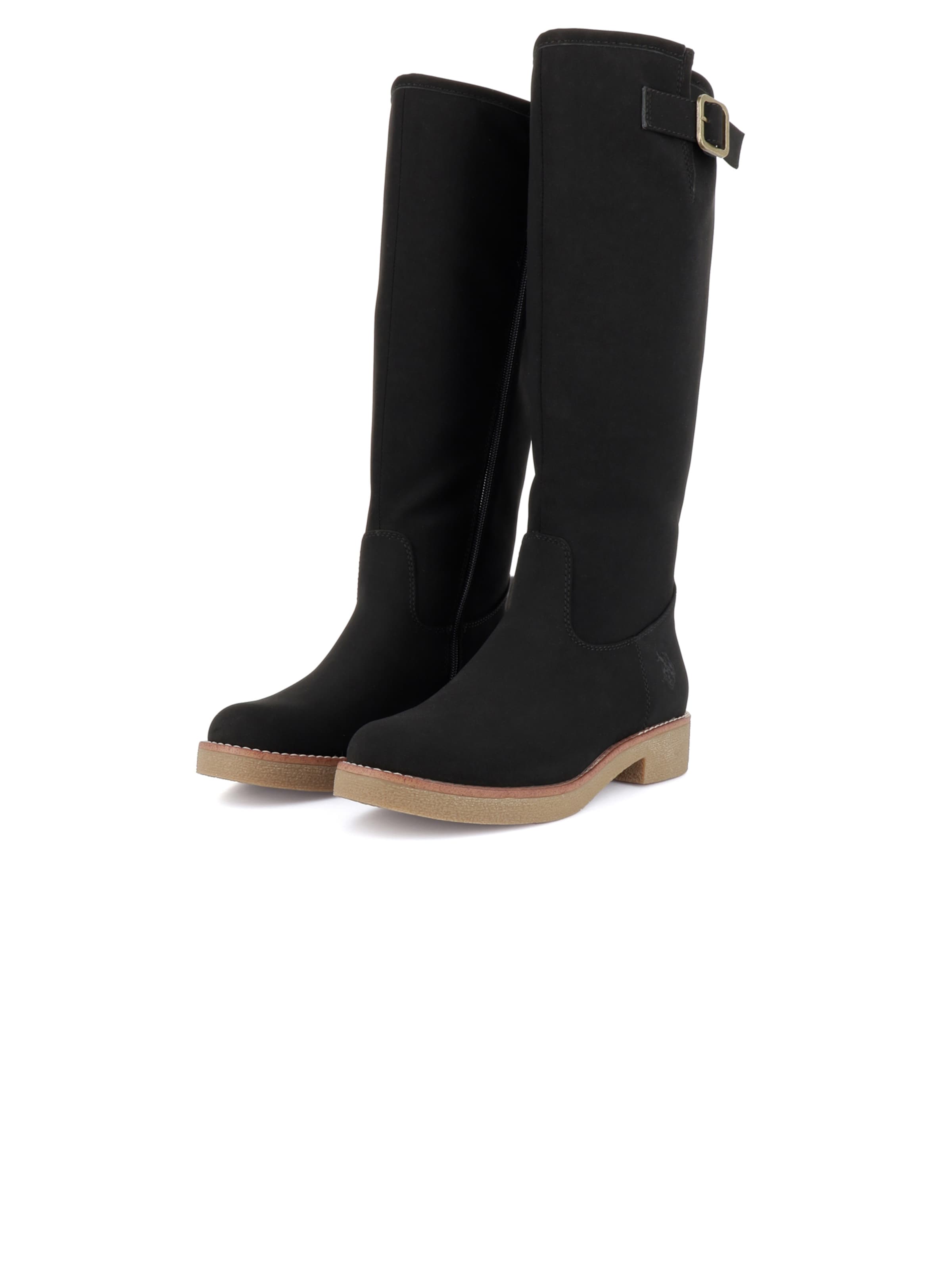 US POLO ASSN. Boots 'Maggie' in Black: front