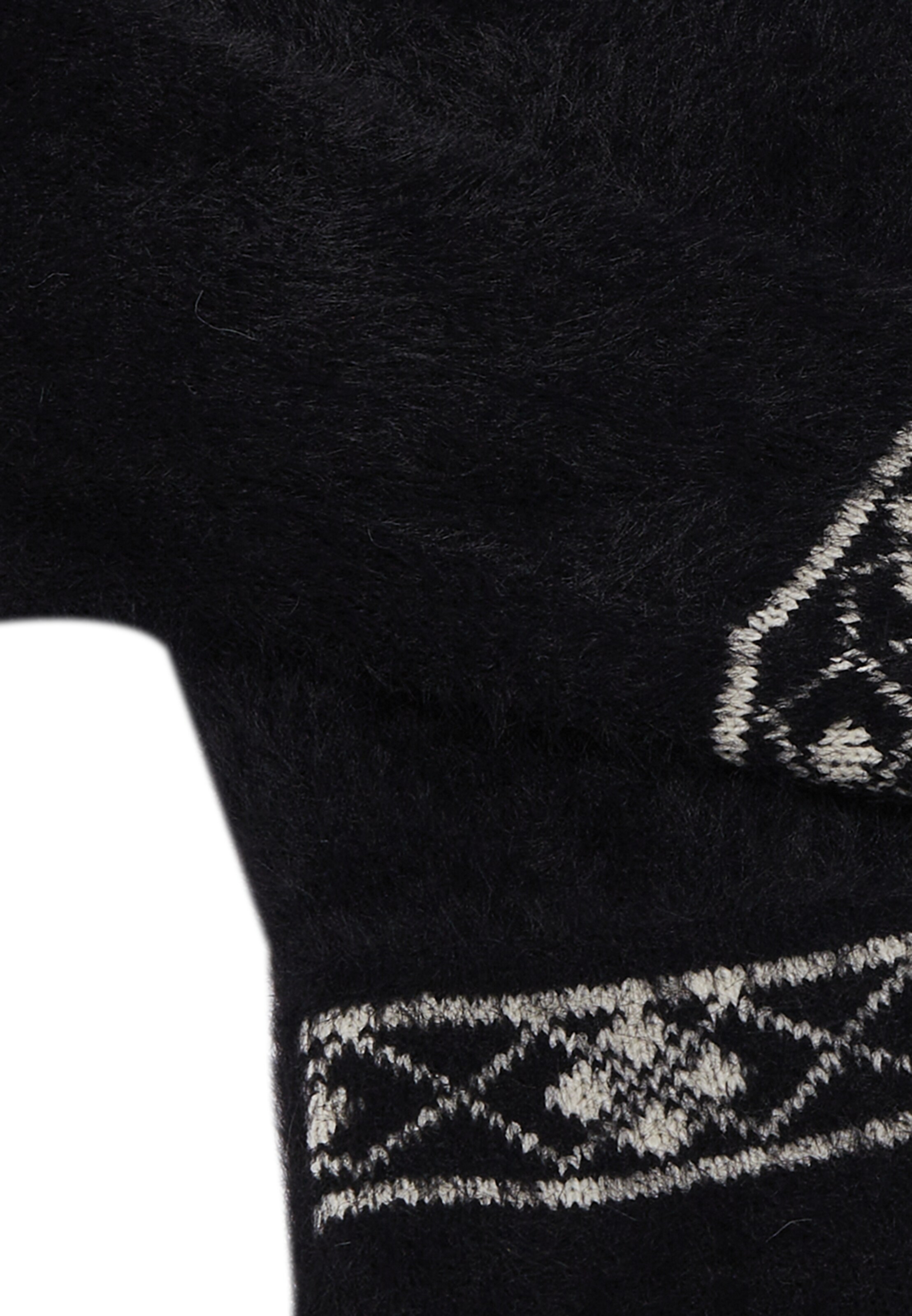 Giacchetta di faina in nero