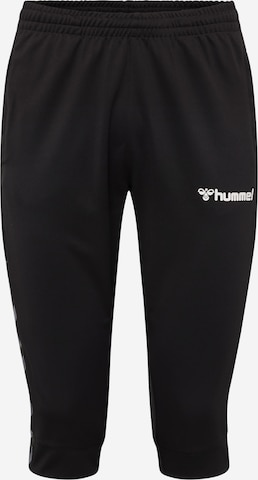Hummel Slim fit Sports trousers in Black: front