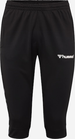 Hummel Slimfit Sportbroek in Zwart: voorkant