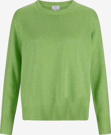 Pullover extra large di CASH-MERE.CH in verde: frontale