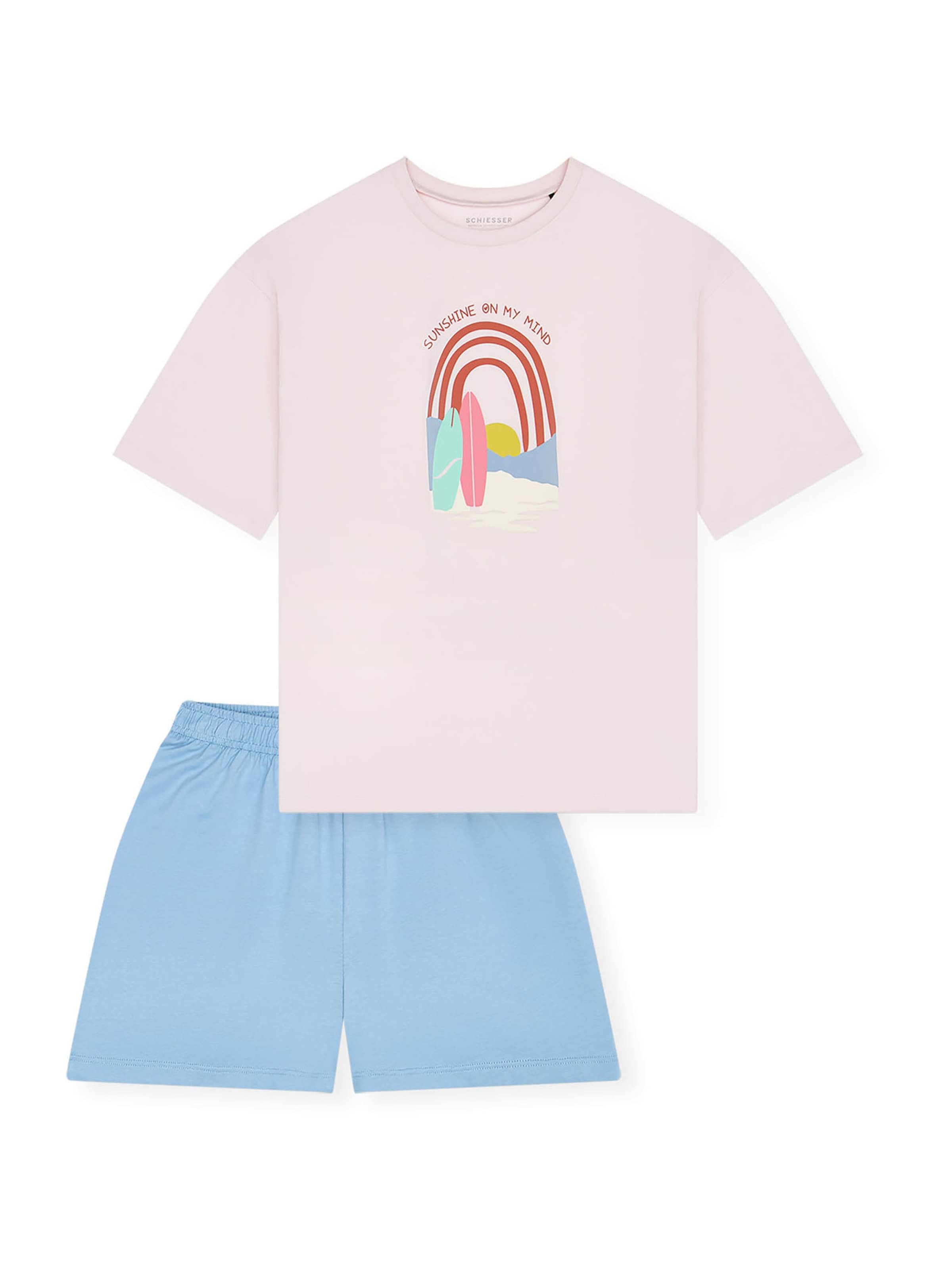 Pyjama ' Nightwear ' SCHIESSER en bleu : devant