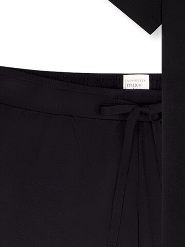 SCHIESSER Pyjama 'Mix & Relax'‌‌‌‌‌‌‌‌ in Schwarz