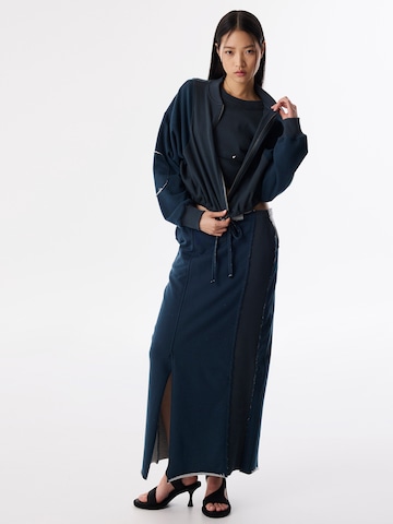 Twist Sweatvest in Blauw