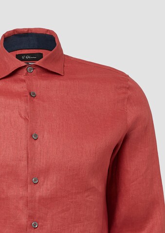 s.Oliver BLACK LABEL Regular fit Overhemd in Rood