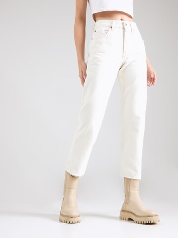 Regular Jean '501  Crop' LEVI'S ® en blanc : devant